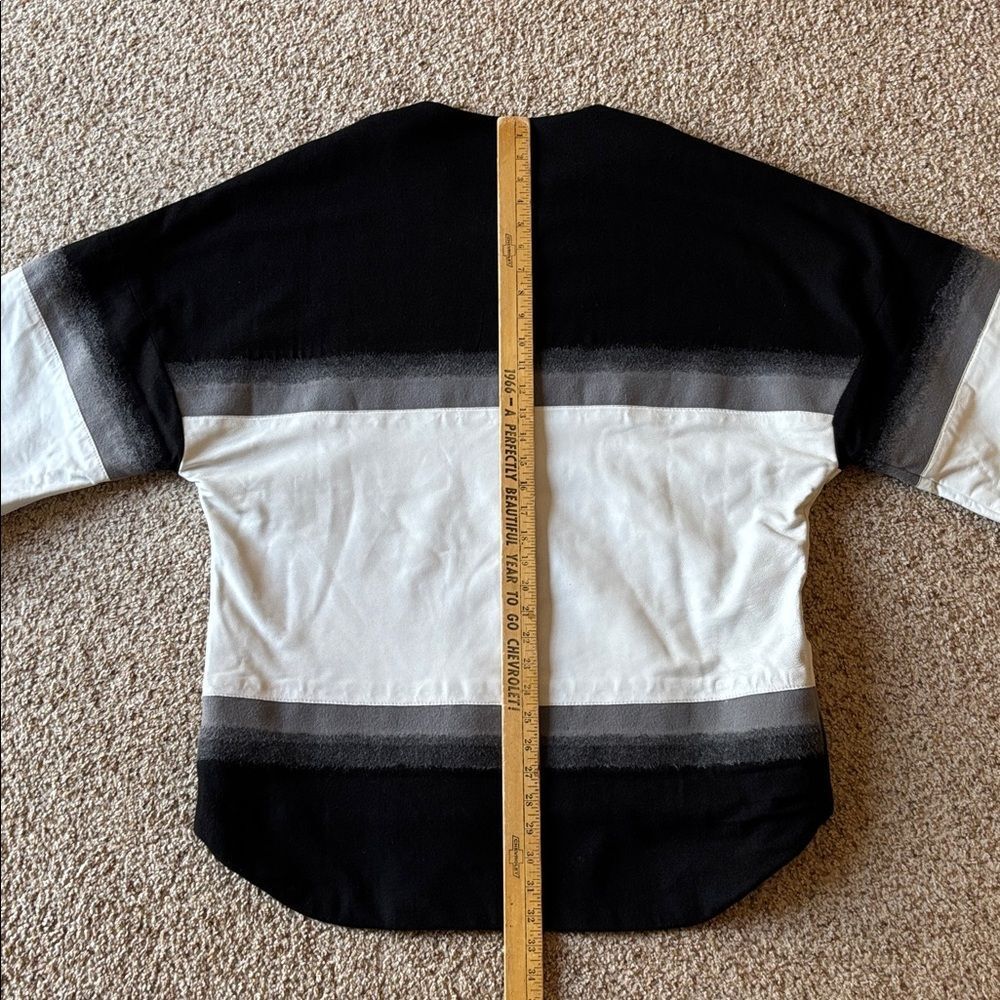 Shaun Samson A/W 2013 Runway Gray Wool Leather Hockey Jersey Pullover Top Jacket - Picture 16 of 16